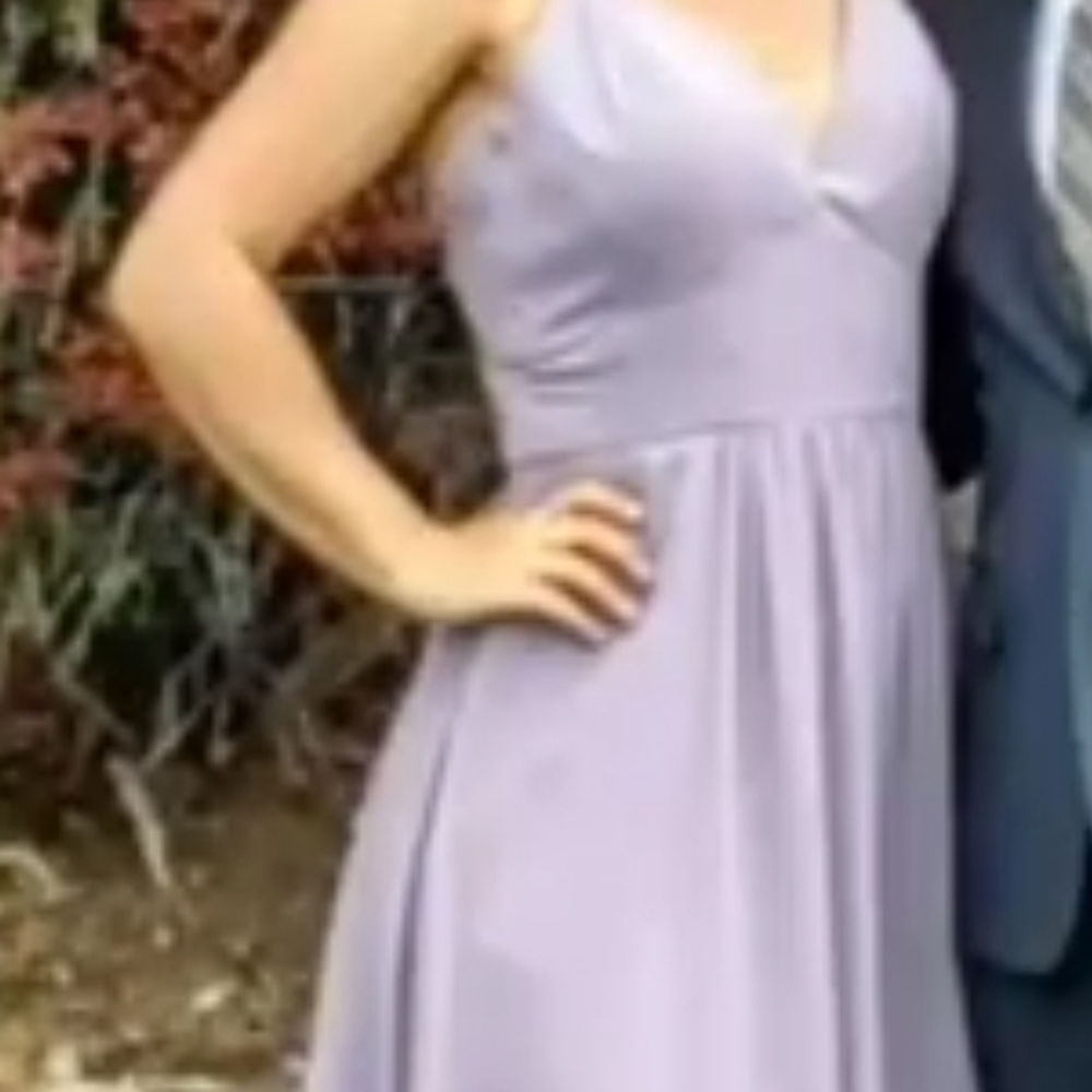 Elegant Lavender Bridesmaid Dress